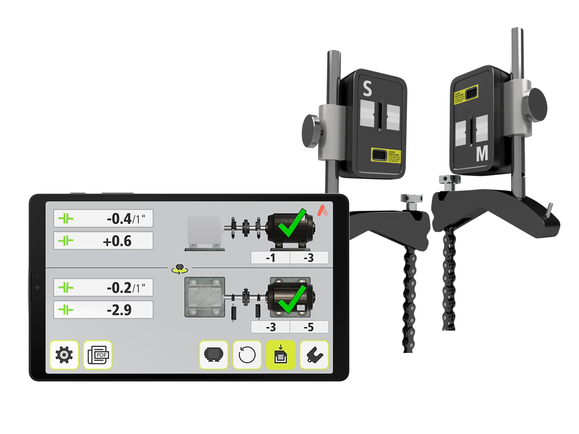 AT 100 Laser Shaft Alignment Tool Acoem USA