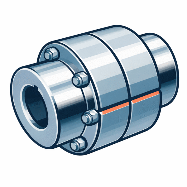 2D illustration of a flange coupling by Acoem USA
