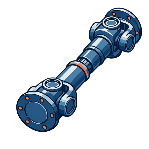 2D illustration of a Universal Coupling/Cardan Shaft by Acoem USA 