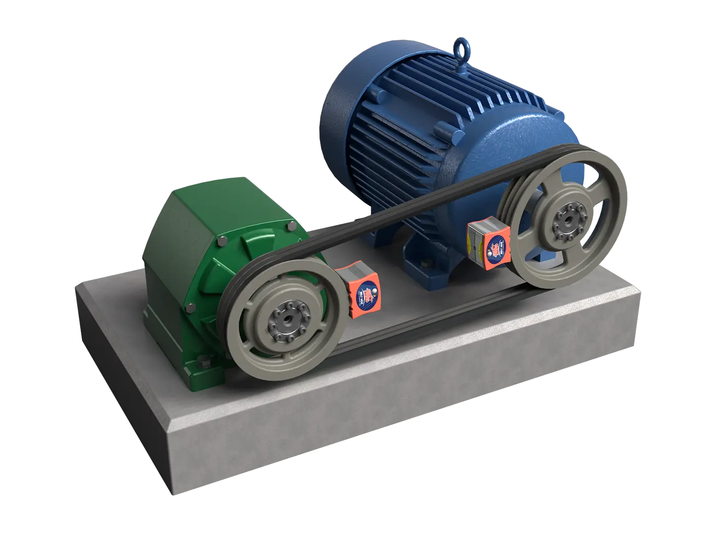 Acoem Belt Hog Mounted on Machine - Acoem USA Acoem Belt Hog Mounted on Machine 3D image